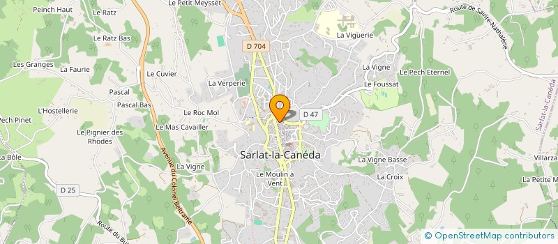 localisation de l'entreprise HONALI à SARLAT-LA-CANEDA