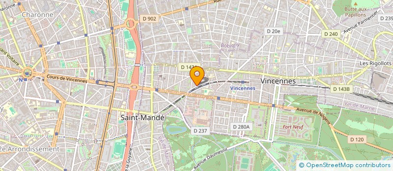 localisation de l'entreprise HONDIL à VINCENNES