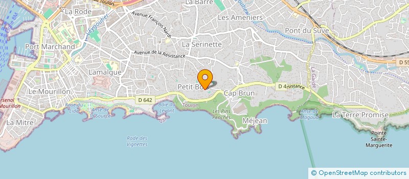 localisation de l'entreprise HONEGG  TOULON