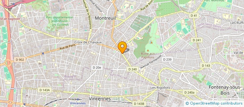 localisation de l'entreprise HONEY COLONY à MONTREUIL