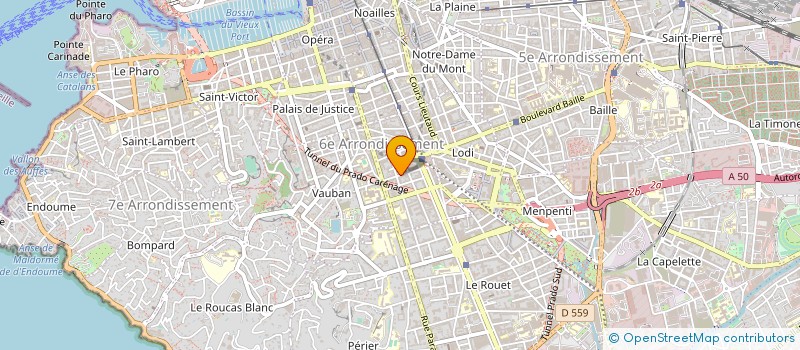 localisation de l'entreprise HONEY INSERTION  MARSEILLE 6EME