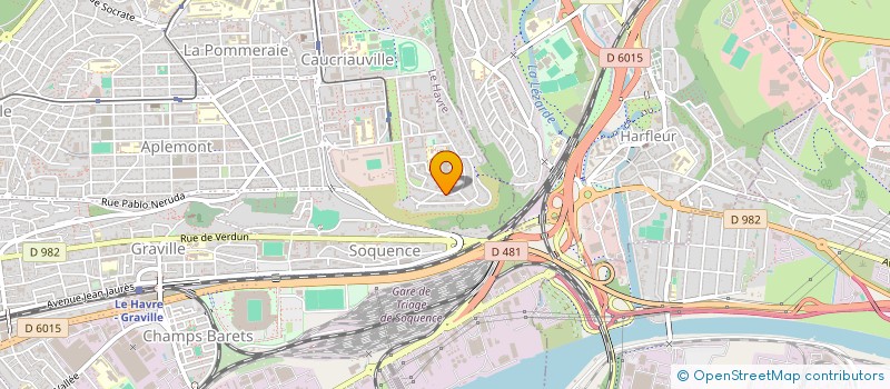 localisation de l'entreprise HONFLEUR CYCLOTOURS  LE HAVRE