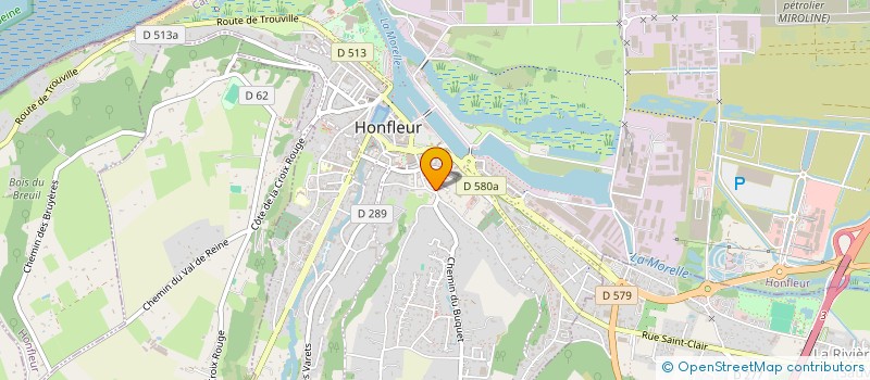 localisation de l'entreprise HONFLEURAISE SAINT-LEONARD à HONFLEUR