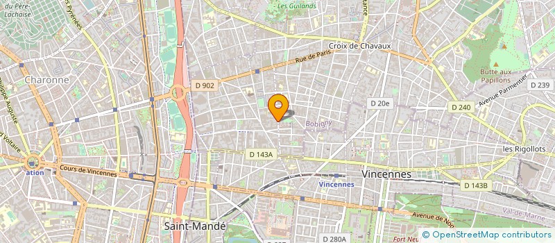 localisation de l'entreprise HONG  MONTREUIL