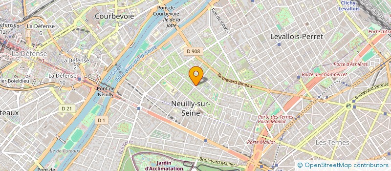 localisation de l'entreprise HONG à NEUILLY-SUR-SEINE