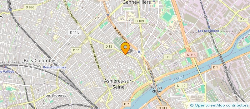 localisation de l'entreprise HONG FU  ASNIERES-SUR-SEINE