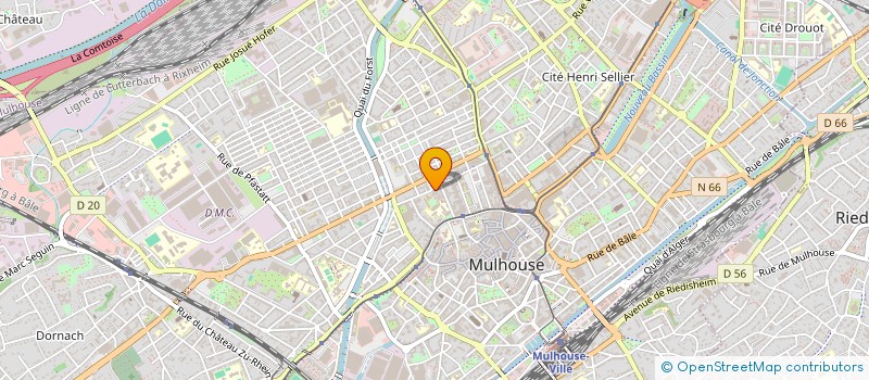 localisation de l'entreprise HONG KONG S.A.R.L.  MULHOUSE