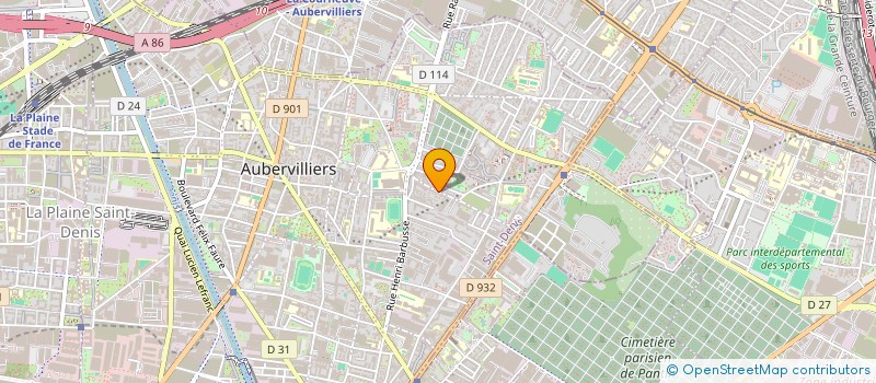 localisation de l'entreprise HONG QING TING  AUBERVILLIERS