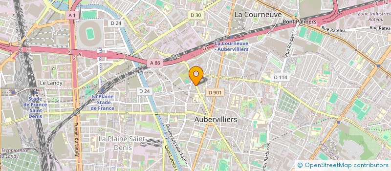localisation de l'entreprise HONG SHUNG à AUBERVILLIERS