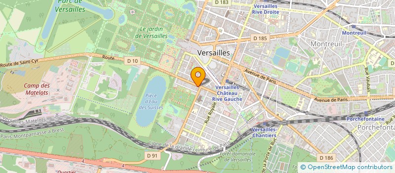 localisation de l'entreprise HONG YUN à VERSAILLES