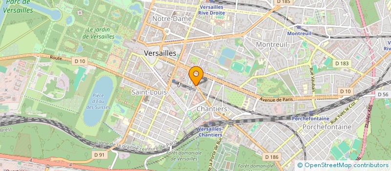 localisation de l'entreprise HONG YUN à VERSAILLES
