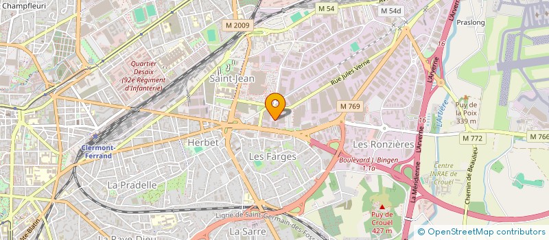 localisation de l'entreprise HONGKONG CITY  CLERMONT-FERRAND