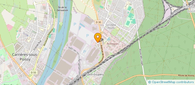 localisation de l'entreprise HONIVO  POISSY