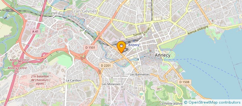 localisation de l'entreprise HONKARAKENNE SARL à ANNECY