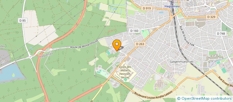 localisation de l'entreprise HONNAY TRANSPORTS INTERNATIONAUX  HAGUENAU