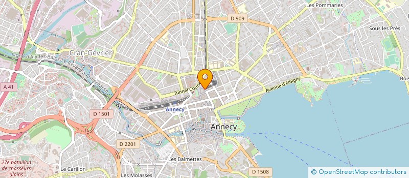 localisation de l'entreprise HONNORAT RECHERCHES ET SERVICES à ANNECY