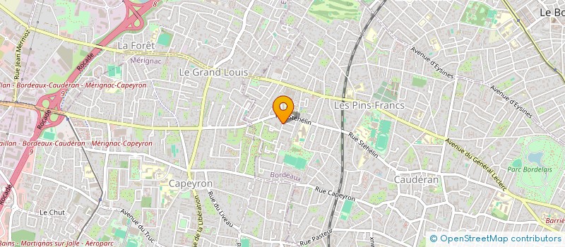 localisation de l'entreprise HONORAT à BORDEAUX