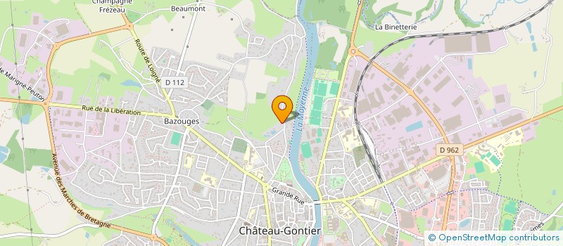 localisation de l'entreprise HONORAZ  CHATEAU-GONTIER-SUR-MAYENNE