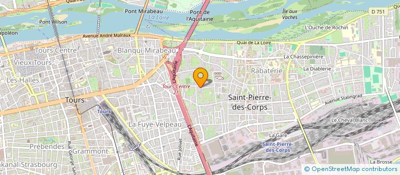 localisation de l'entreprise HONORE 155  SAINT-PIERRE-DES-CORPS