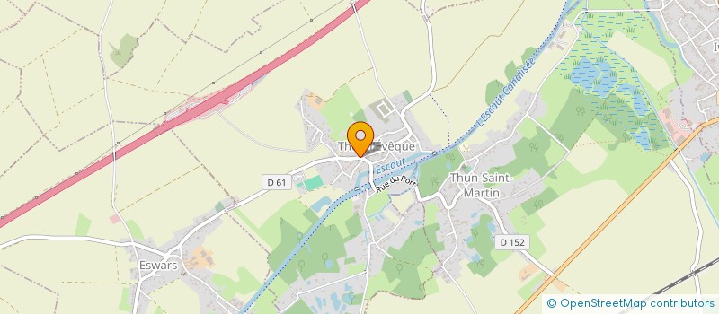 localisation de l'entreprise HONORE  THUN-L EVEQUE