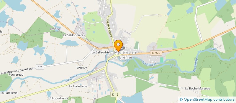 localisation de l'entreprise HONORE CATERING à MEZIERES-EN-BRENNE