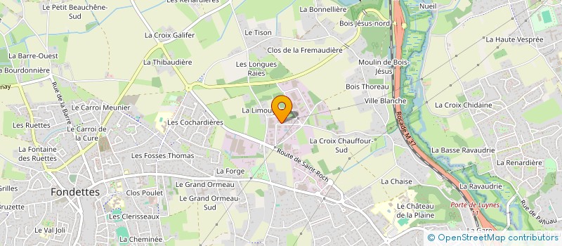 localisation de l'entreprise HONORE DE BALZAC N.39  FONDETTES