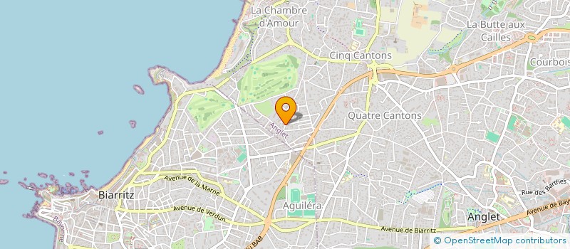 localisation de l'entreprise HONORE ET GUINAMARD PARTNERS  ANGLET