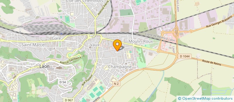 localisation de l'entreprise HONORE INVEST à LAON