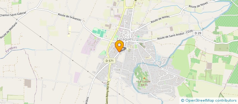 localisation de l'entreprise HONORE ISS  EYRAGUES