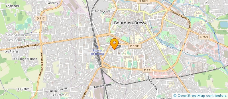 localisation de l'entreprise HONORE RETAIL à BOURG-EN-BRESSE