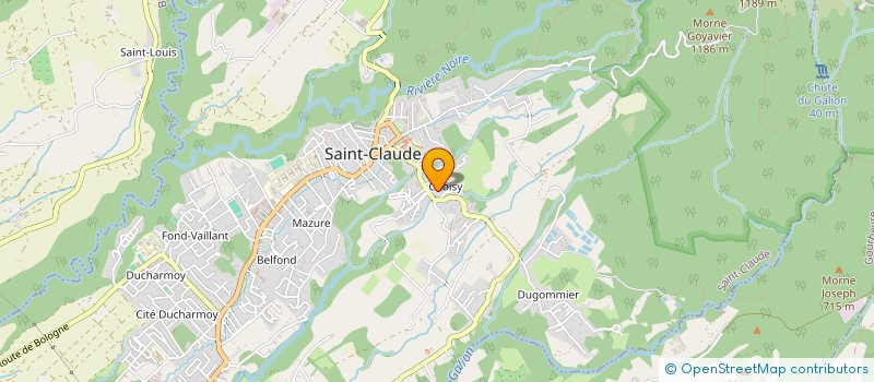 localisation de l'entreprise HONORE SAMINADIN à SAINT-CLAUDE
