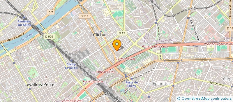localisation de l'entreprise HONORE TAXI à CLICHY