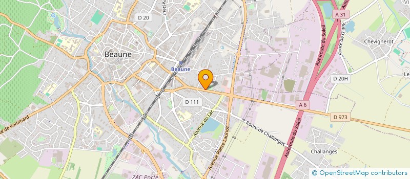 localisation de l'entreprise HONORE WINES à BEAUNE
