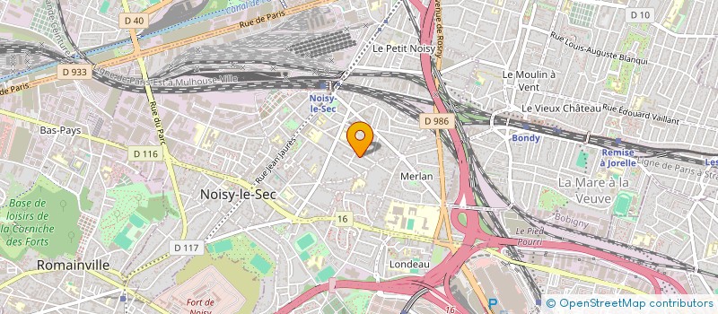 localisation de l'entreprise HONOREM à NOISY-LE-SEC