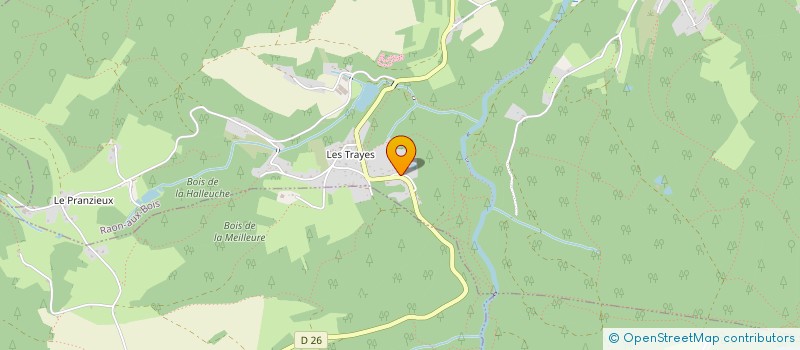 localisation de l'entreprise HONORINE  RAON-AUX-BOIS