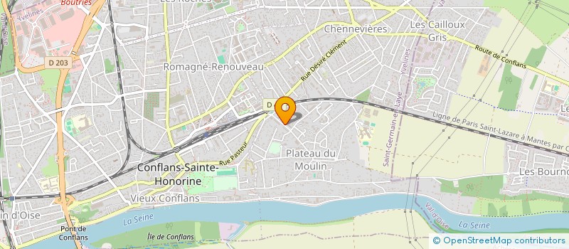 localisation de l'entreprise HONORINE DISTRIBUTION  CONFLANS-SAINTE-HONORINE