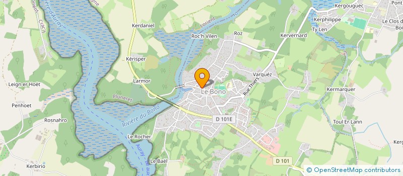 localisation de l'entreprise HONORINE ET GREGOIRE BESSON  LE BONO