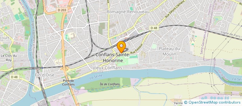 localisation de l'entreprise HONORINE PATRIMOINE  CONFLANS-SAINTE-HONORINE