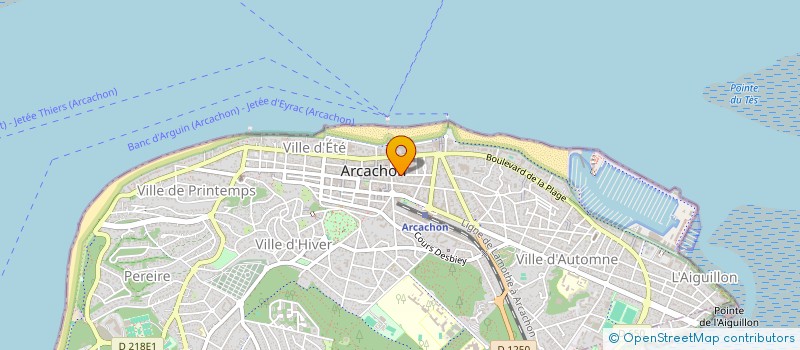 localisation de l'entreprise HONORIS CAUSA, MAITRE INFUSEUR à ARCACHON
