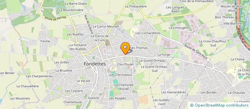 localisation de l'entreprise HONU à FONDETTES