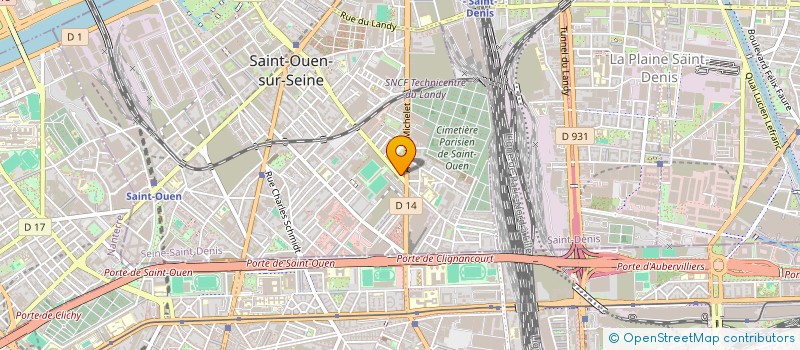 localisation de l'entreprise HOOKANASS  SAINT-OUEN-SUR-SEINE