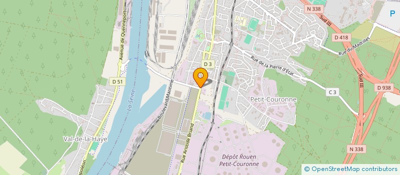 localisation de l'entreprise HOOKE NORMANDIE  PETIT-COURONNE
