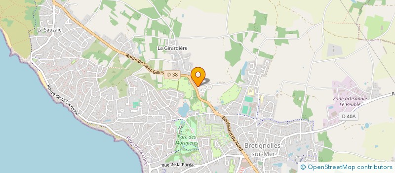 localisation de l'entreprise HOOMAHA INVEST à BRETIGNOLLES-SUR-MER