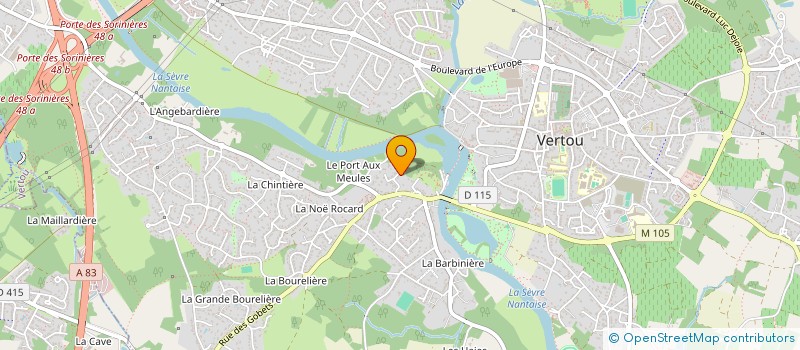 localisation de l'entreprise HOONA à VERTOU