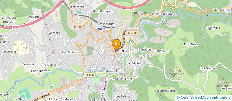 localisation de l'entreprise HOORTA à THIERS