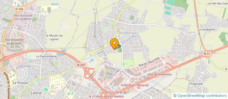 localisation de l'entreprise HOOTCOM  PUILBOREAU