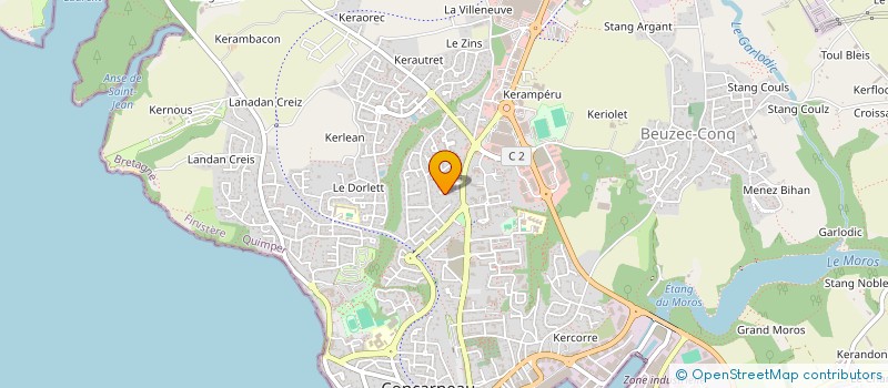 localisation de l'entreprise HOP CAPITAL à CONCARNEAU