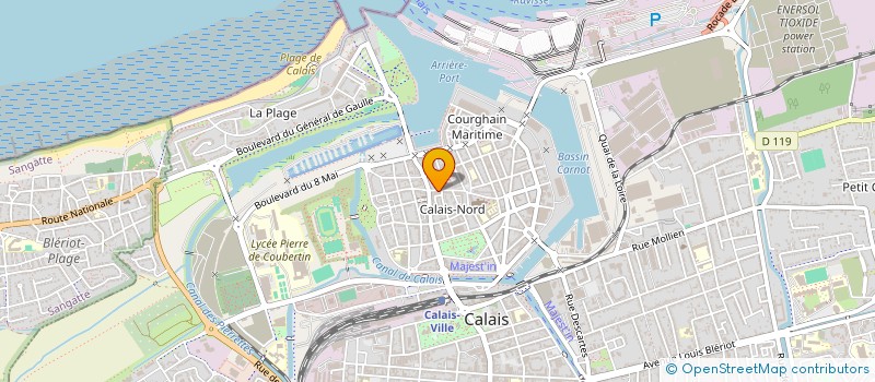 localisation de l'entreprise HOP'N  CALAIS