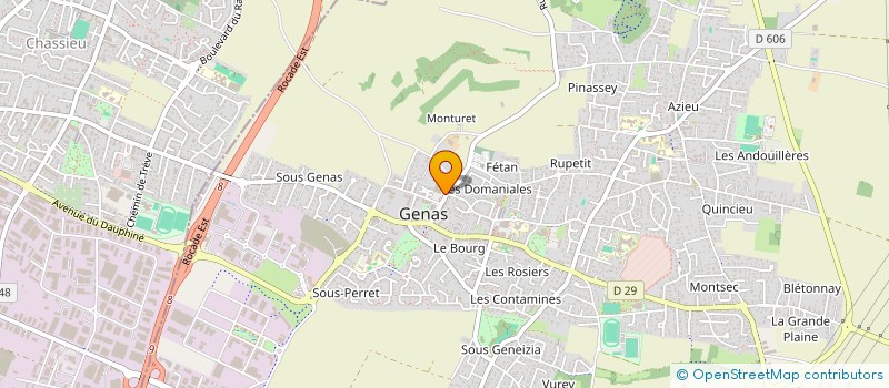 localisation de l'entreprise HOP STORE  GENAS