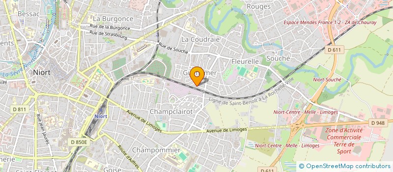 localisation de l'entreprise HOP SWING HOP  NIORT